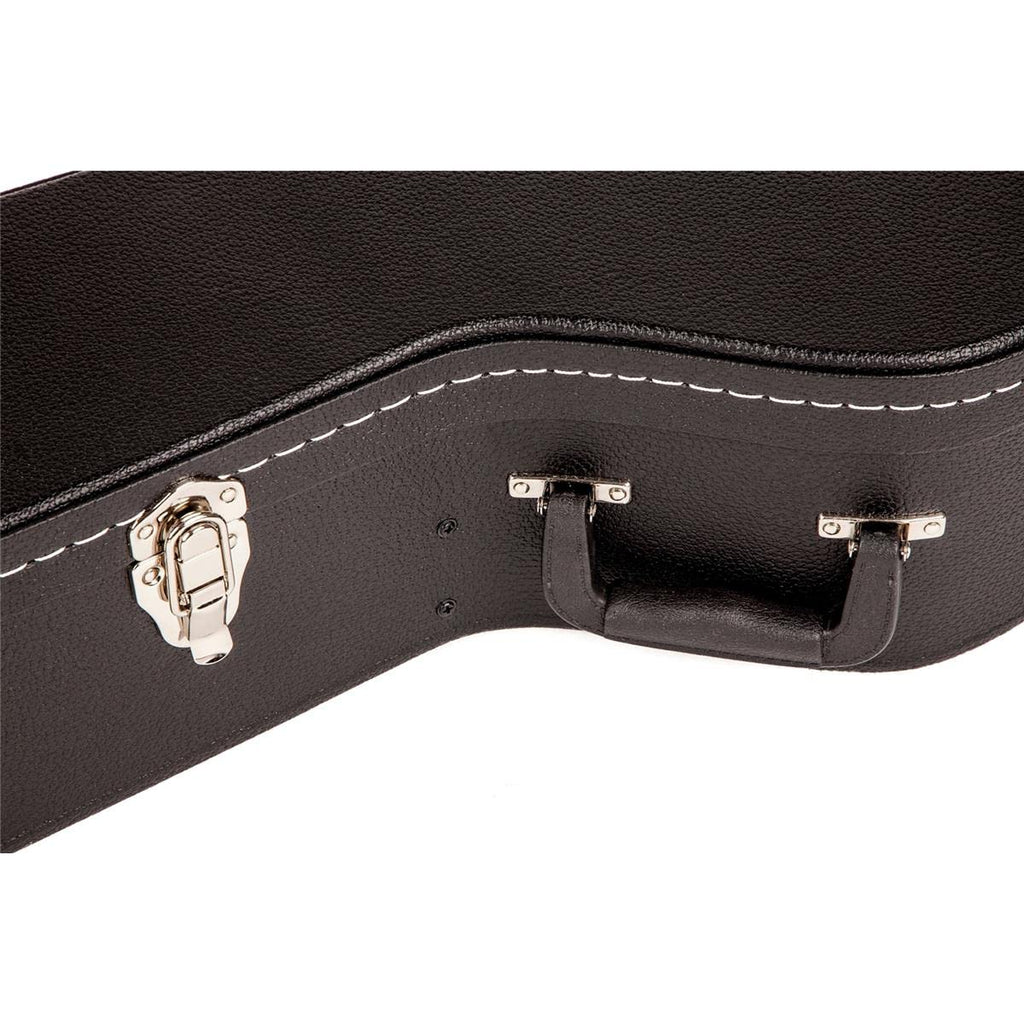 Black Flat-Top Dreadnought Acoustic Guitar Case with 1-inch Foam Padding T30611