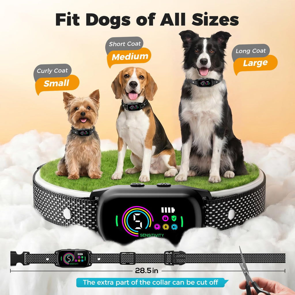 2 Pack Bark Collar with 5 Modes B196923