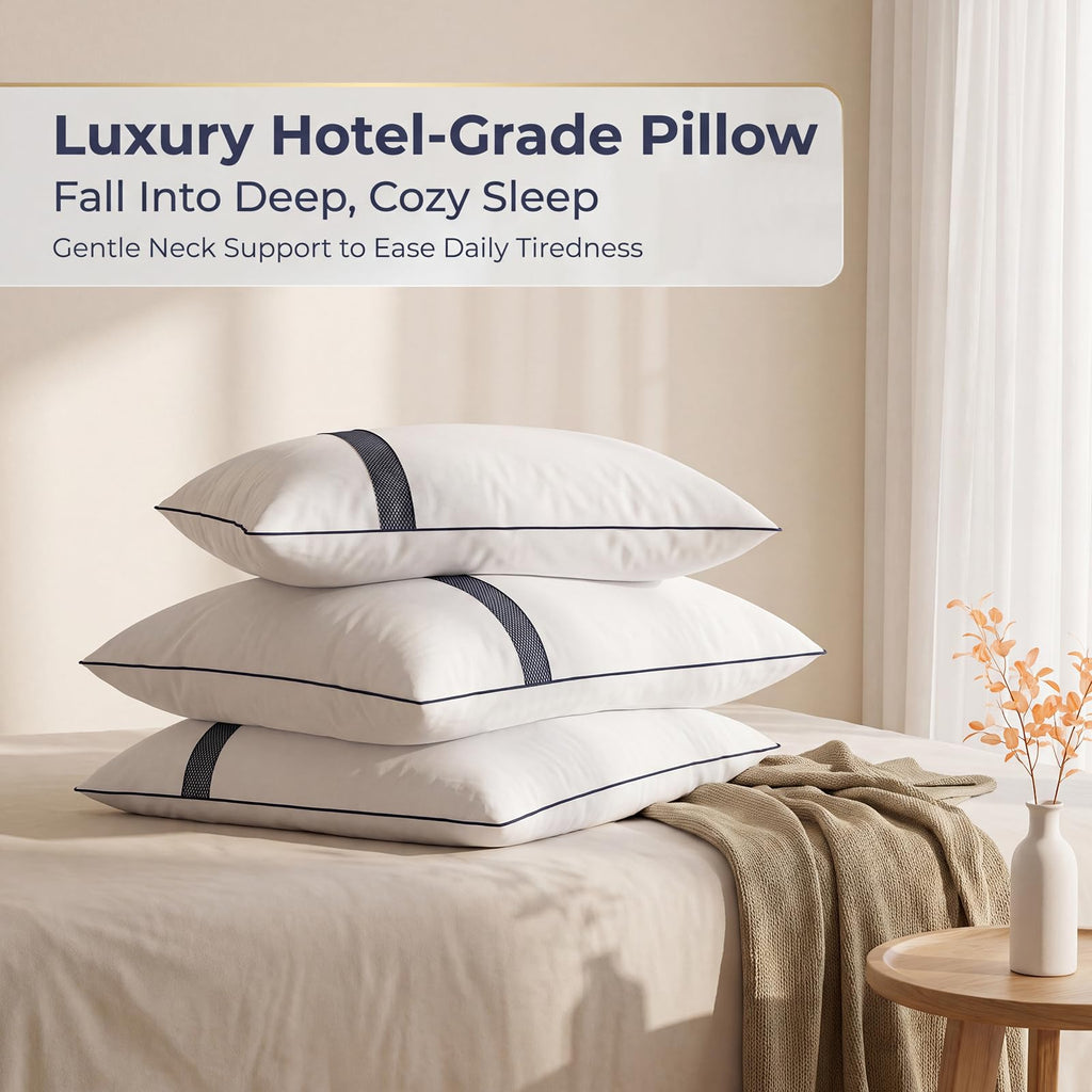 King Size Set of 2 Down Alternative Bed Pillows Q8229
