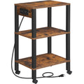 3-Tier Printer Stand with Charging Station and Storage Shelves M143