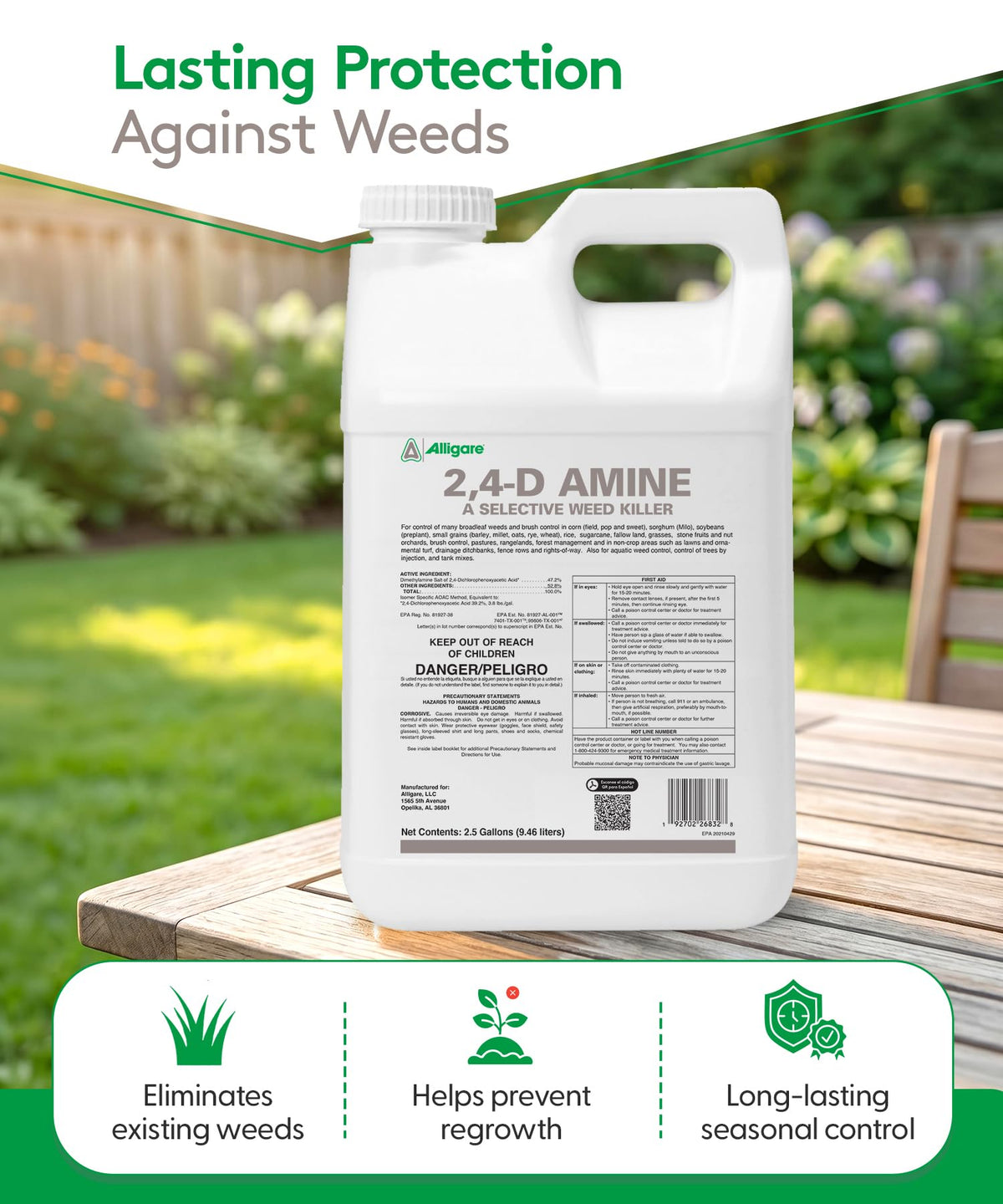 2,4-D Amine Weed Killer Concentrate 2.5 Gallons F3486