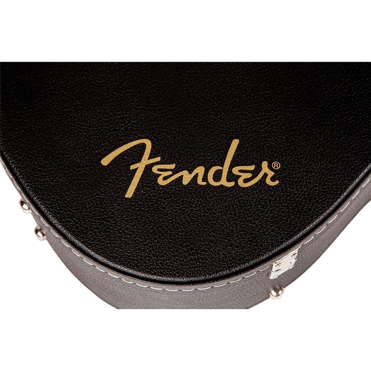 Black Flat-Top Dreadnought Acoustic Guitar Case with 1-inch Foam Padding T30611