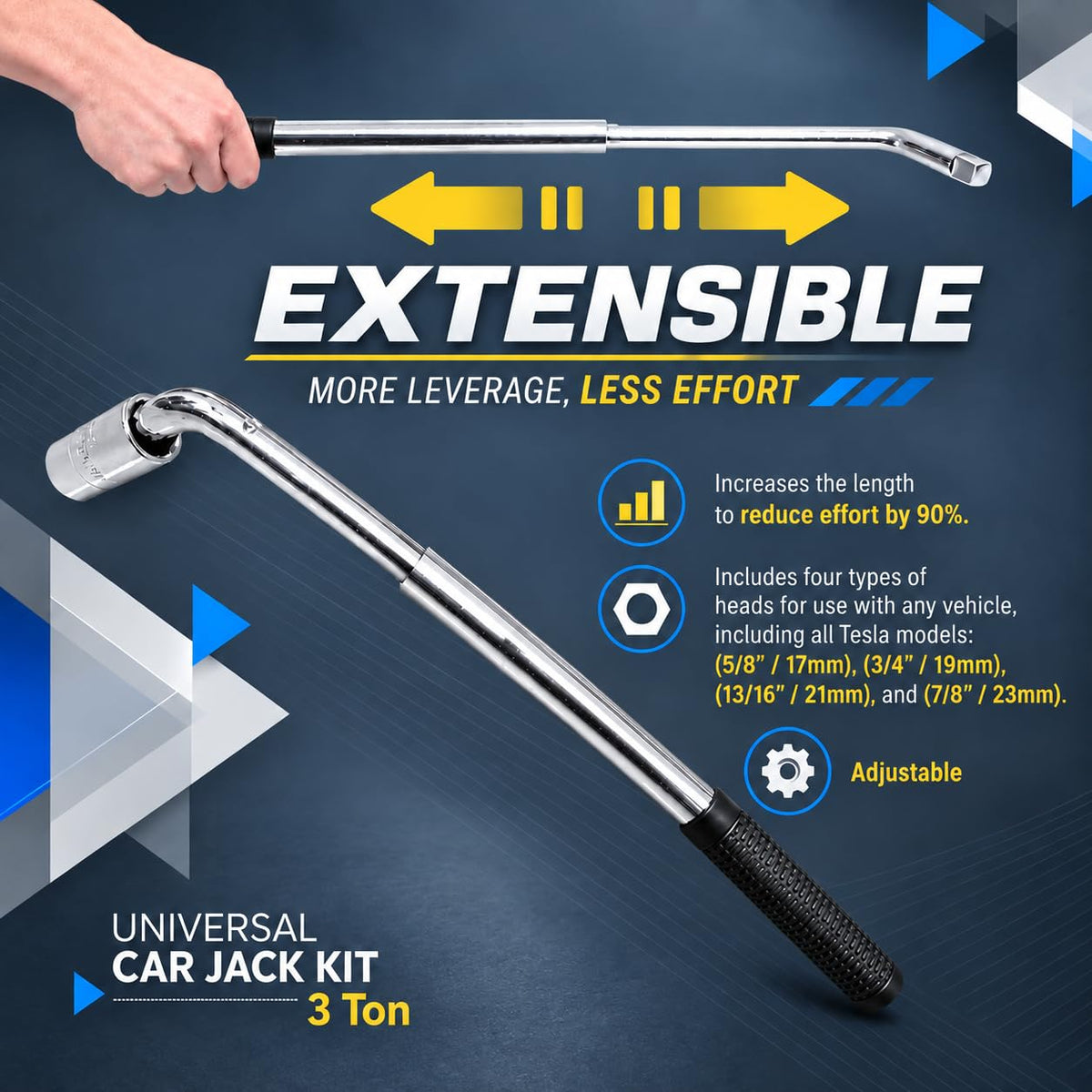 3 Ton Scissor Jack Kit B705