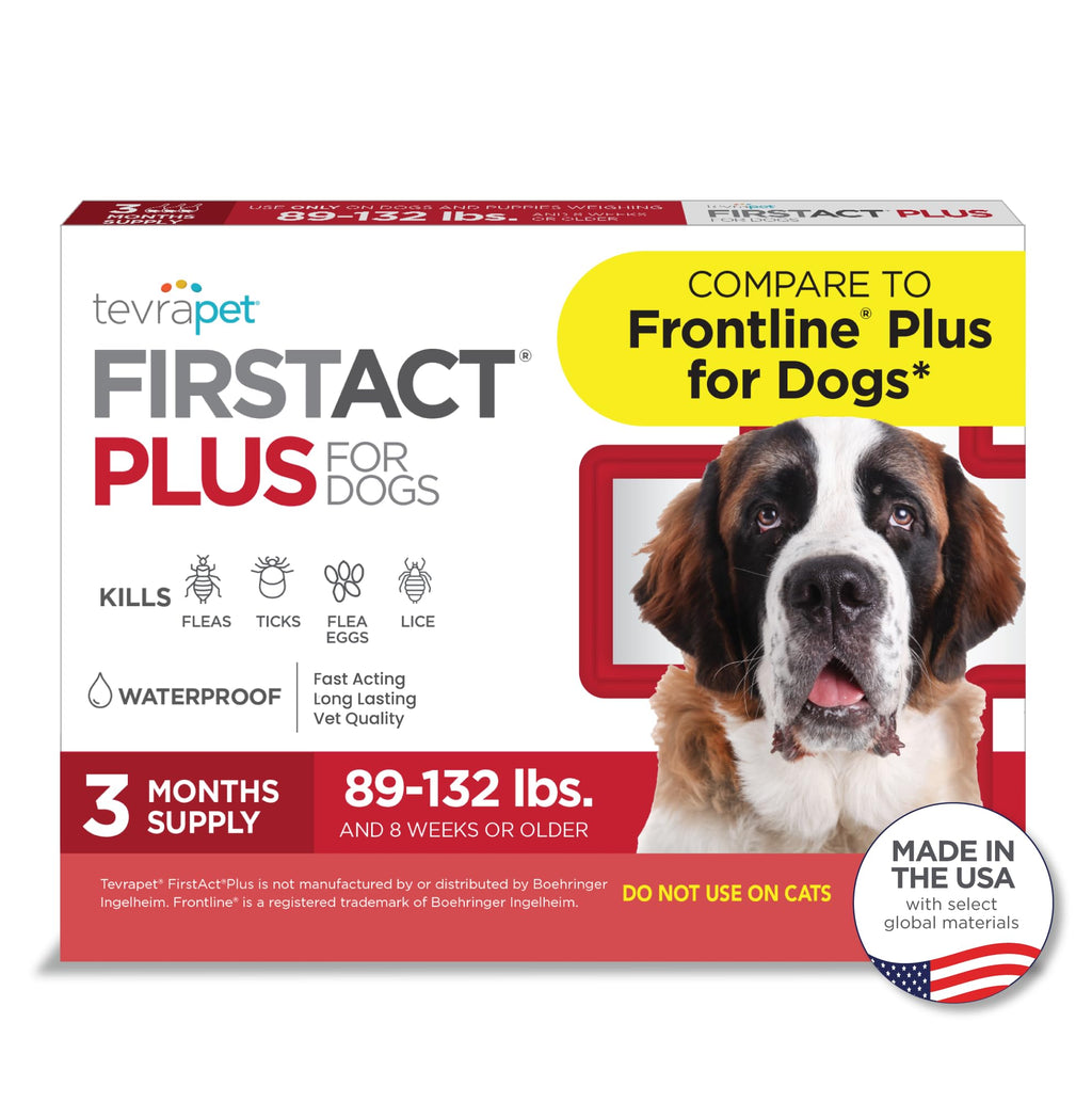 Flea Treatment for Dogs 89+ lbs 3 Doses Q643307