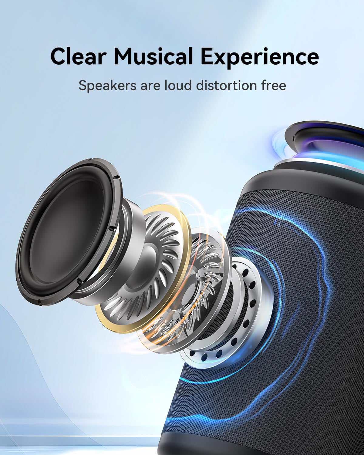 Portable Bluetooth Speaker with Lights E724681
