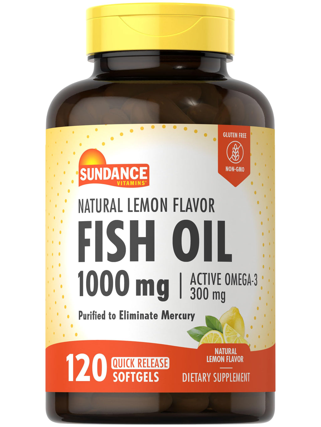 Fish Oil Softgels 1000mg 120 Count E18106
