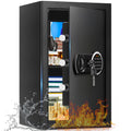 3.3 Cuft Water and Fireproof Safe with Digital Keypad & Key Lock N10955