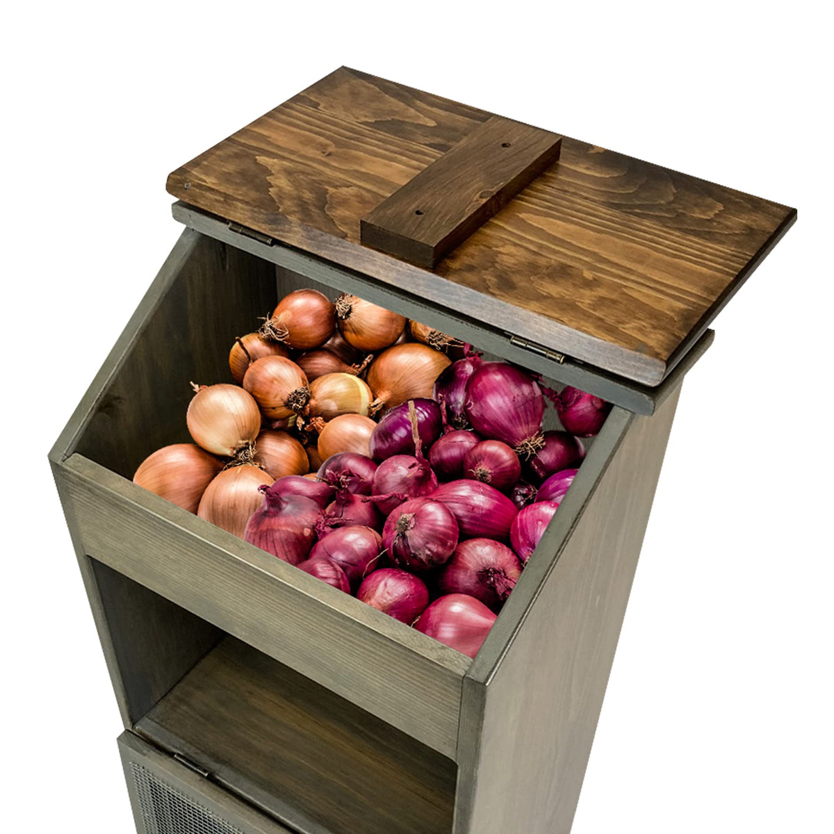 Wooden Bread and Vegetable Storage Bin S504