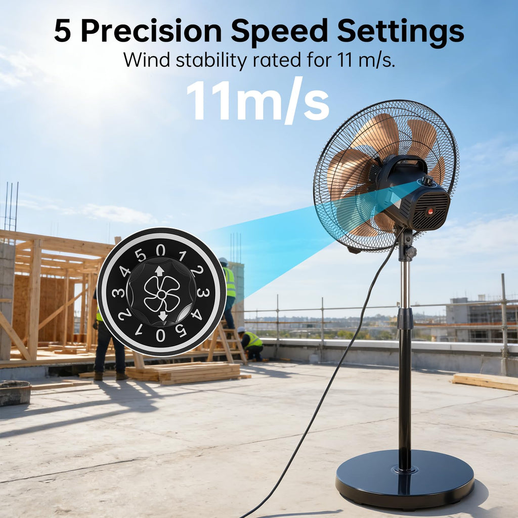 18 Inch Oscillating Metal Stand Fan A6505