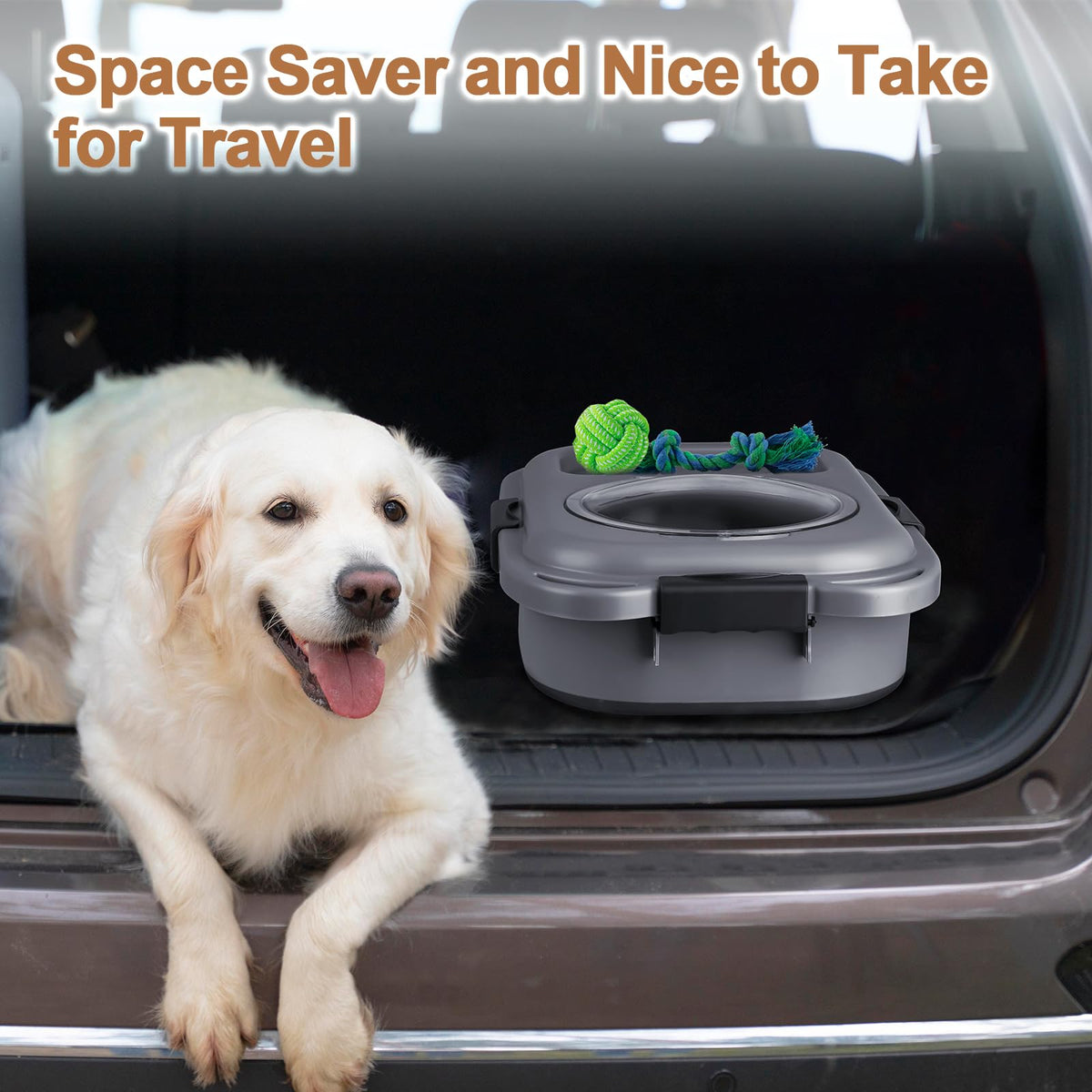 2 Pack 25 lbs Airtight Collapsible Dog Food Storage Container with Wheels C395036