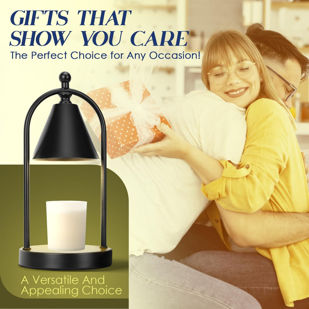 Black Candle Warmer Lamp with Timer F9590