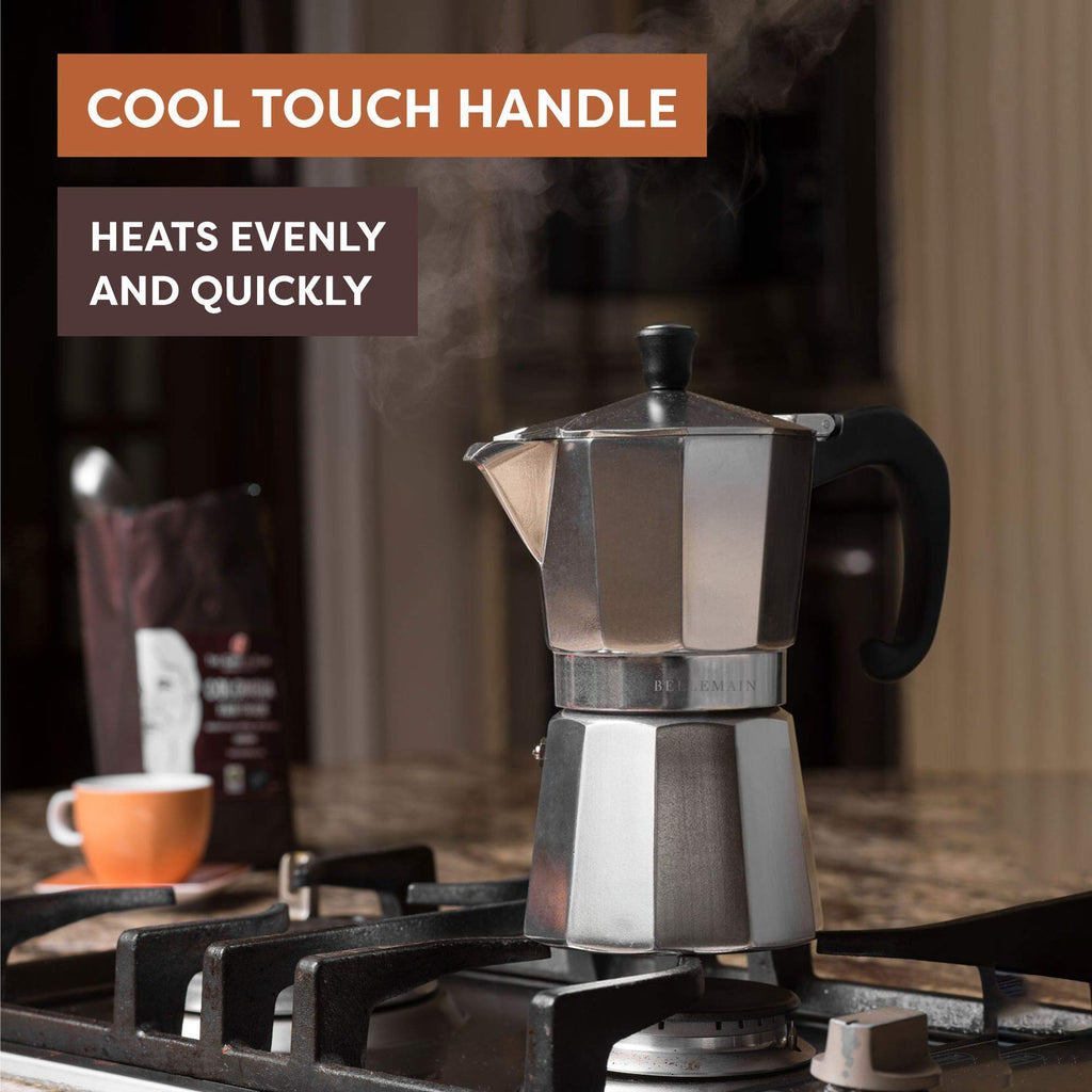 Stovetop Espresso Maker 6-Cup Silver S209477