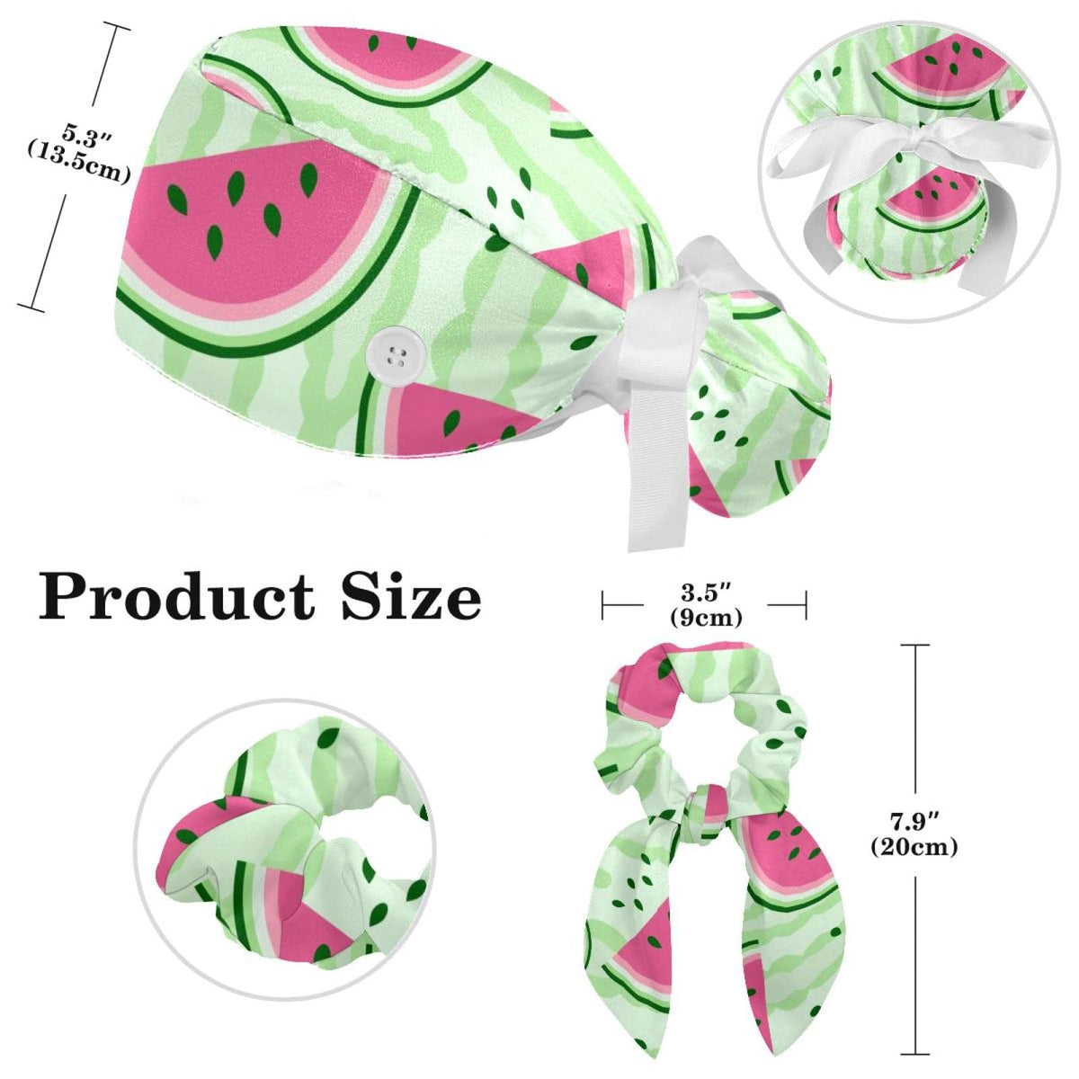 Pink Strawberry Pattern Working Cap with Bow G929442