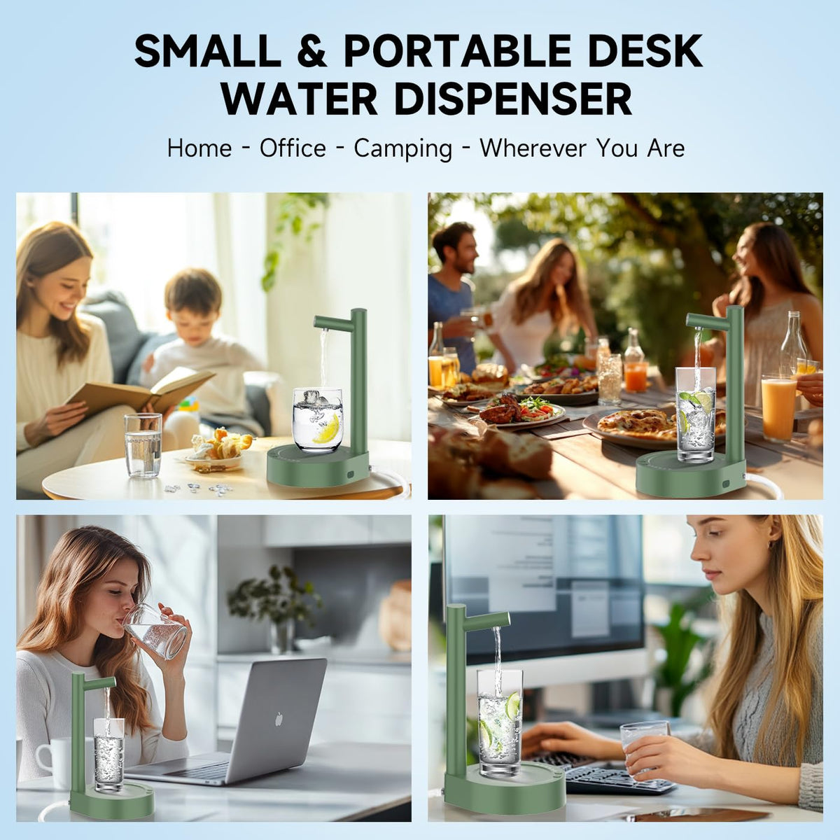 Desktop 5 Gallon Water Dispenser with USB-C Charging O929