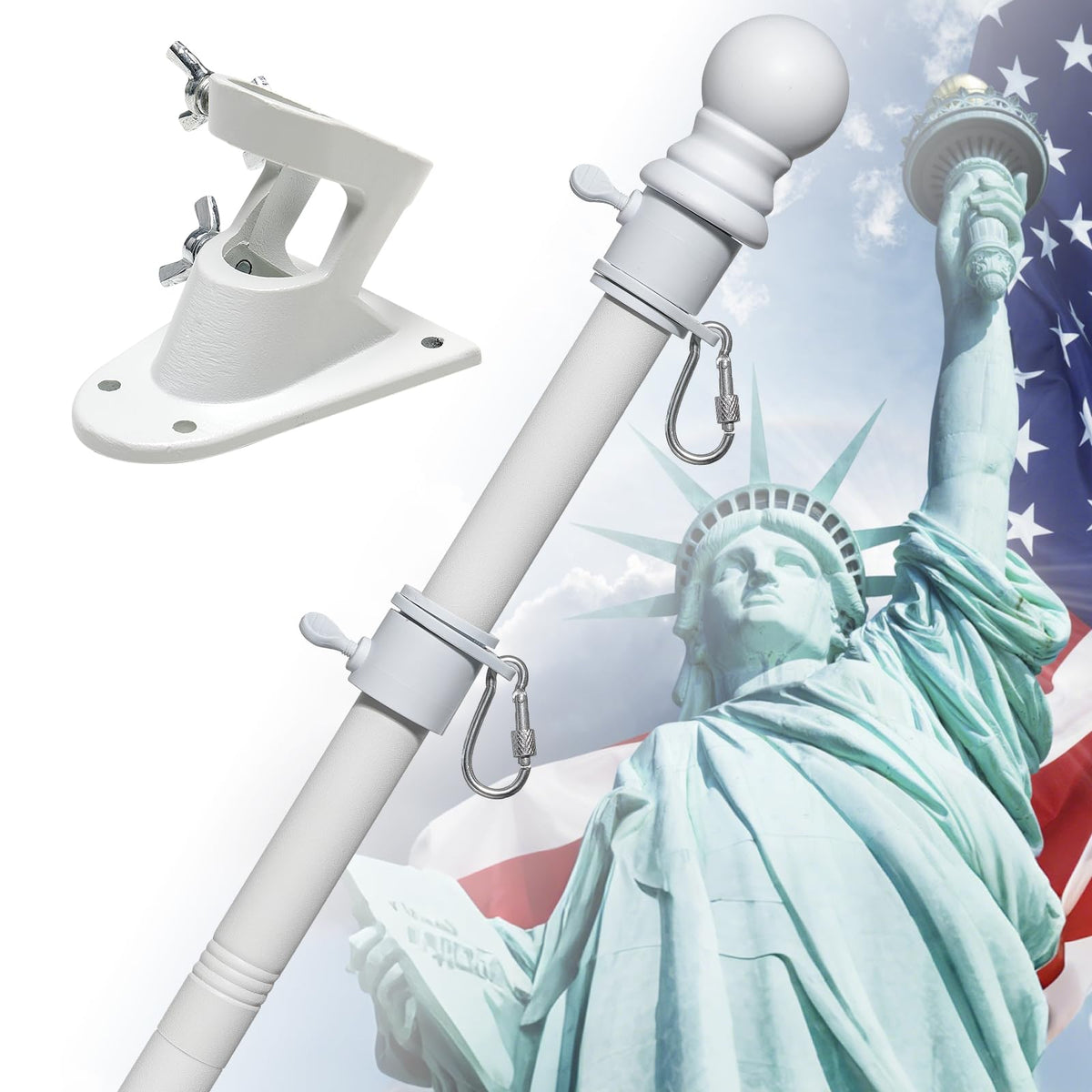 5ft Heavy Duty Stainless Steel Flag Pole W571506