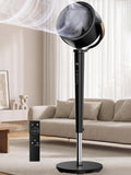 Black Adjustable Pedestal Fan with Oscillation C7193