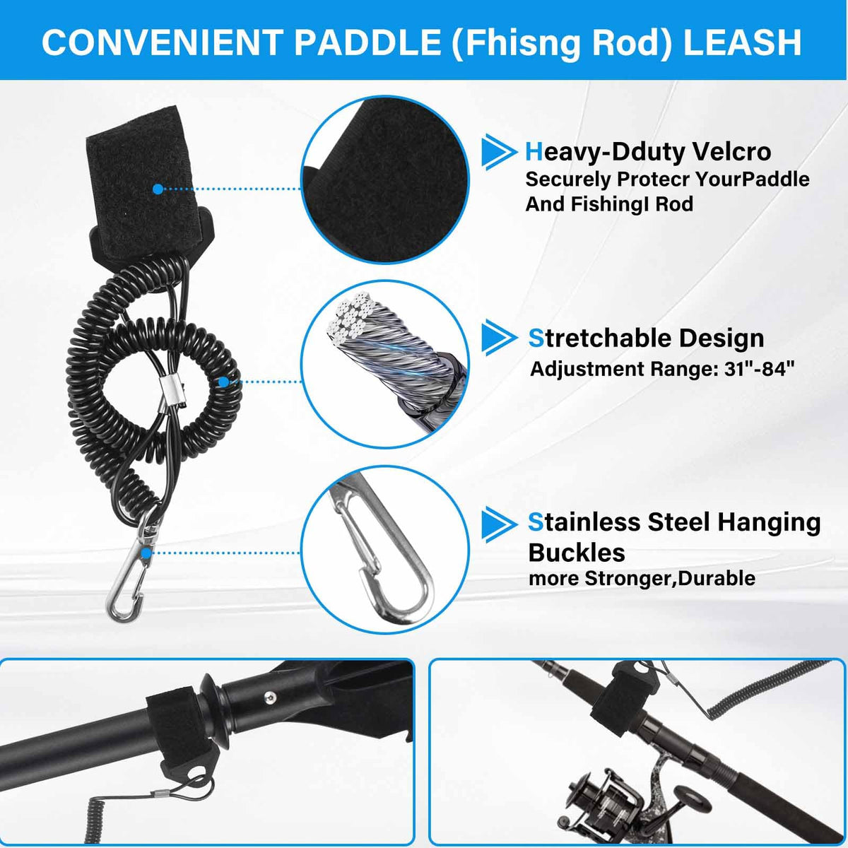 Adjustable Kayak Paddle with Drip Loop J16331