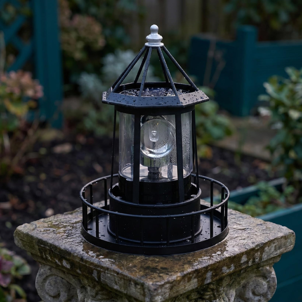 Solar Revolving Lighthouse Light X68604