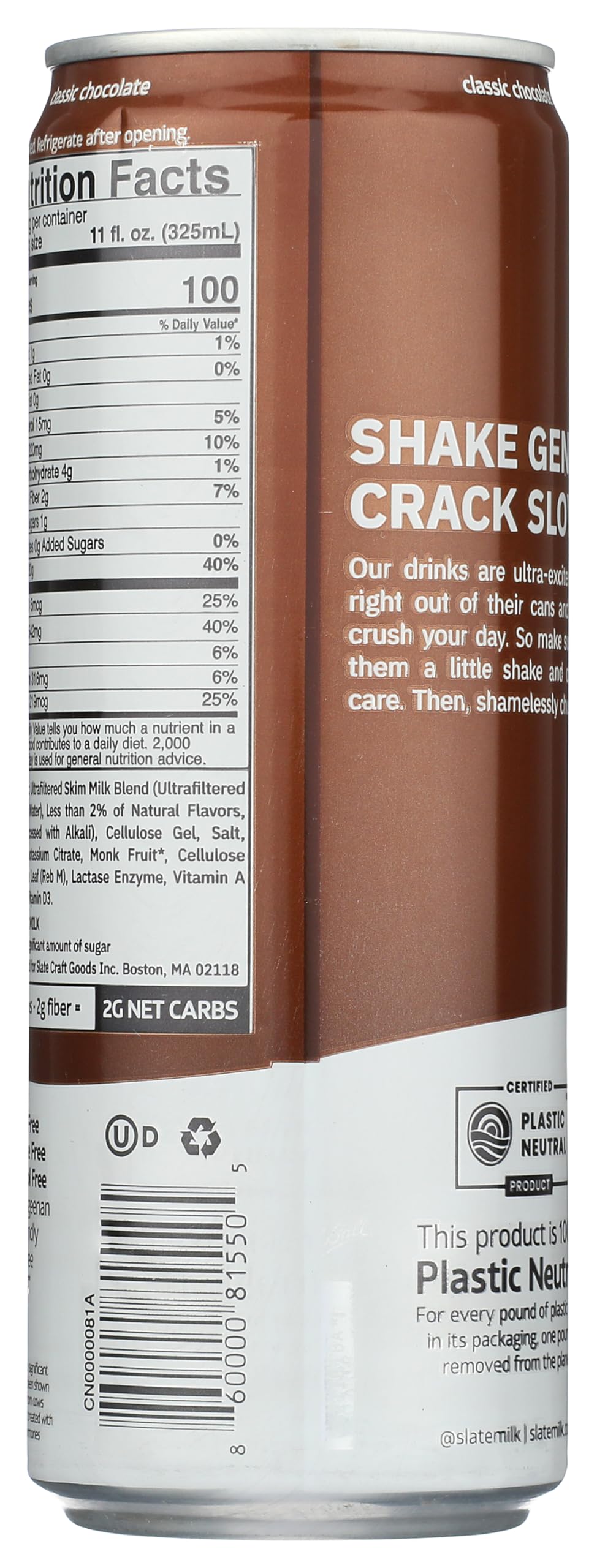 High Protein Chocolate Milk Shake 11 Fl Oz W5248