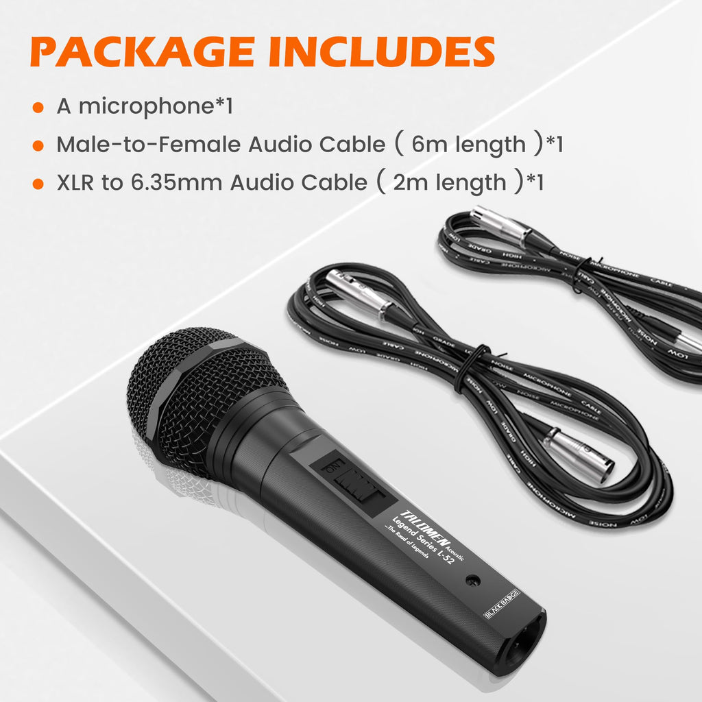 Wired Dynamic Vocal Microphone with XLR Cable D61578