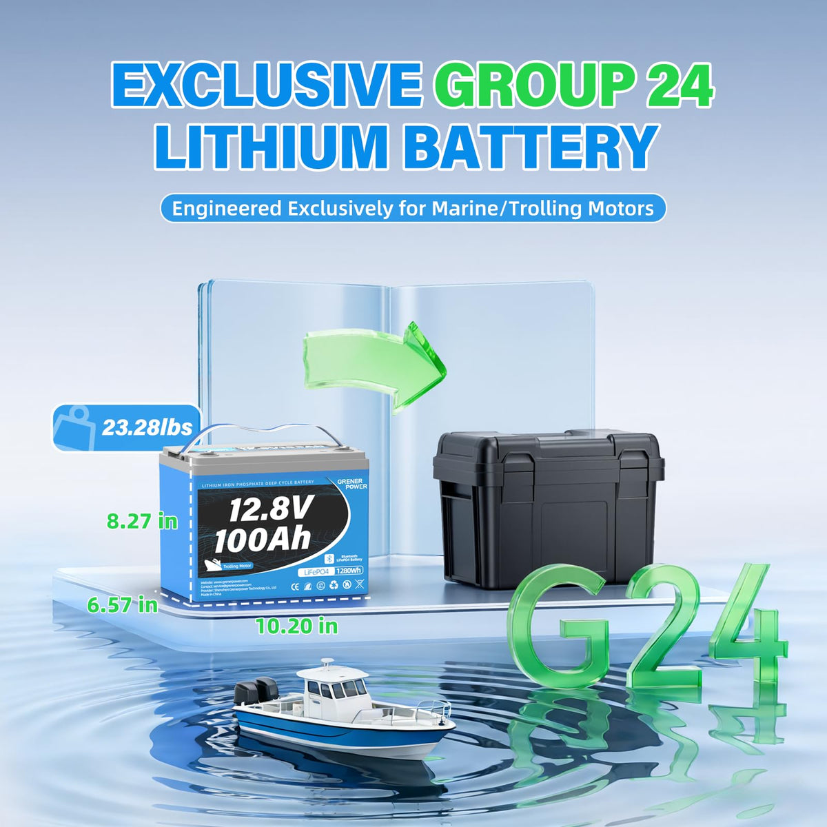12V 100Ah LiFePO4 Battery Q61286