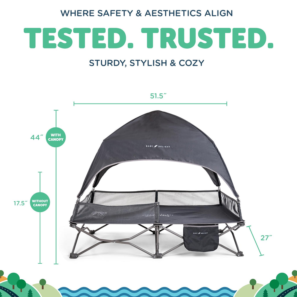 Portable Cot Grey W62414