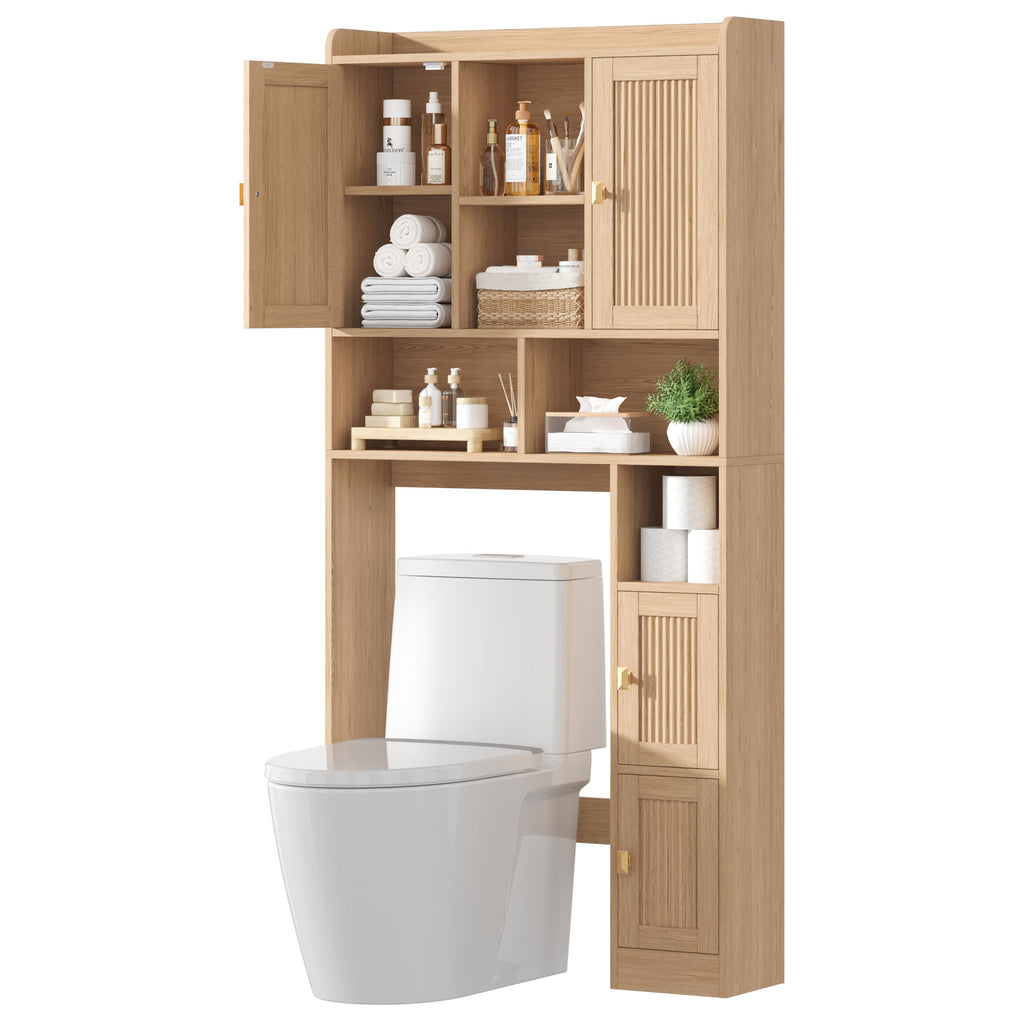 Over The Toilet Storage Cabinet with 4 Doors Q347933