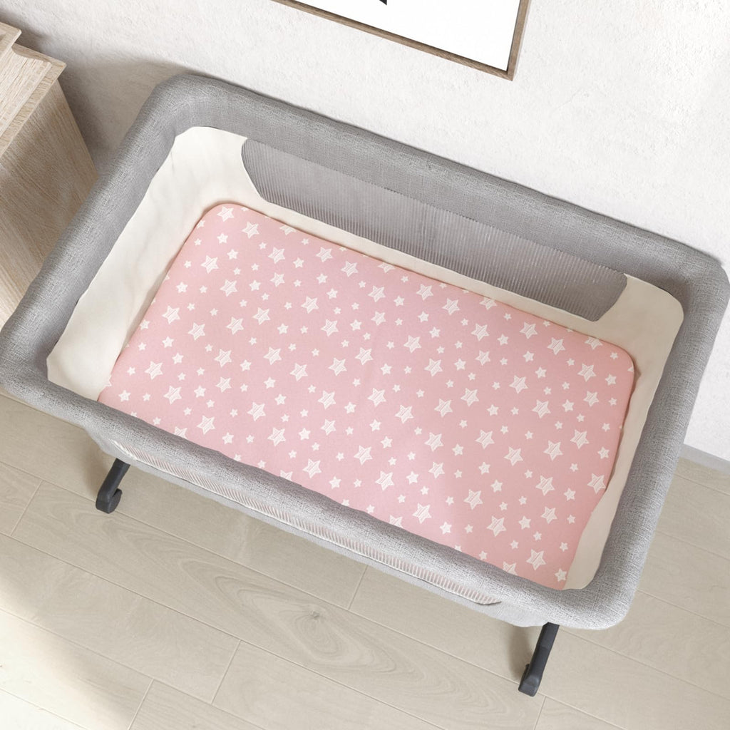 Pink 4 Pack Bassinet Sheets C30629