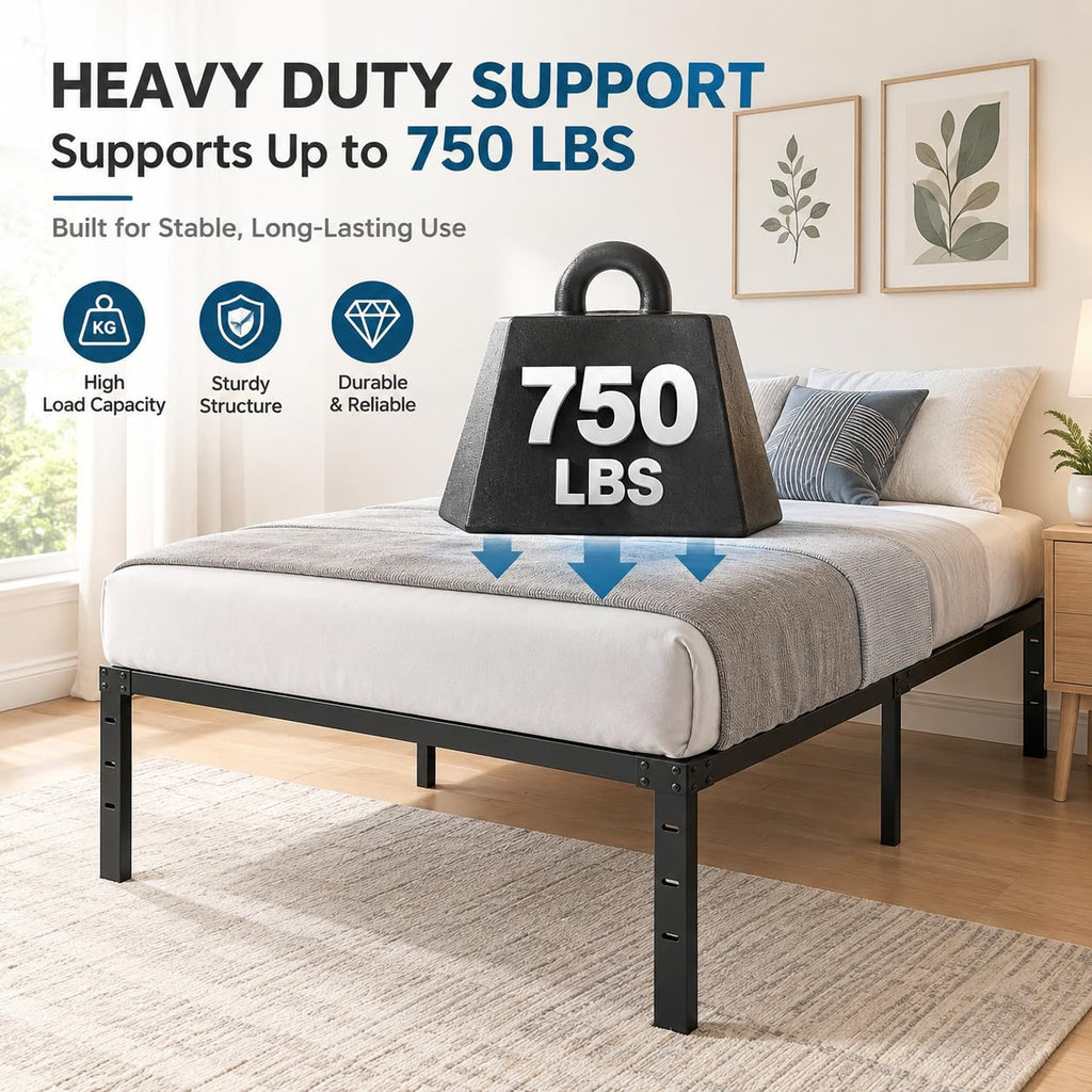 Queen Size Metal Platform Bed Frame H51645