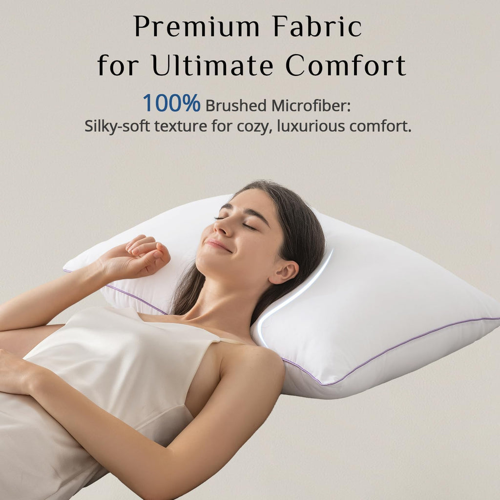 King Size Set of 2 Down Alternative Bed Pillows Z3048