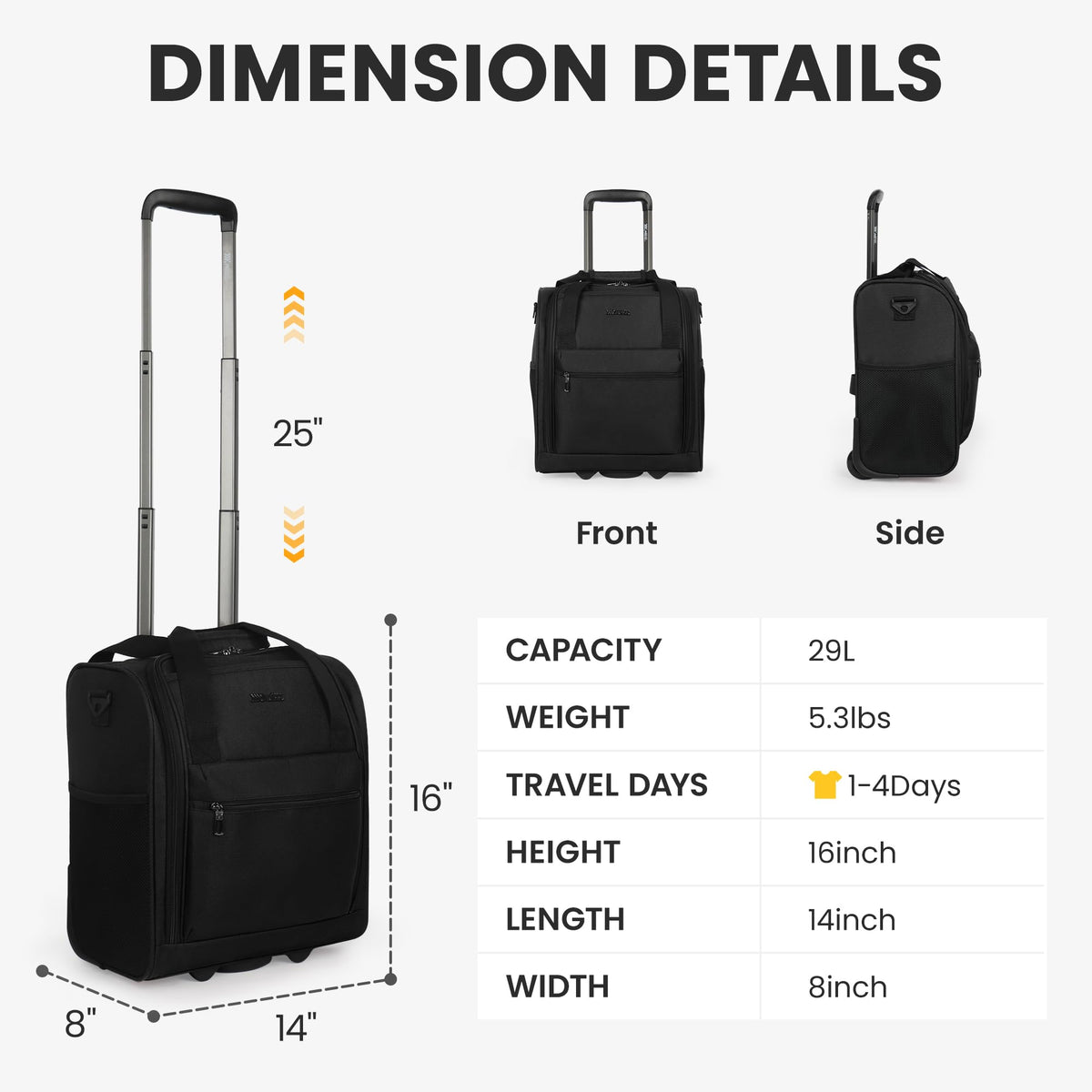 16" Softside Carry-On Luggage S99363