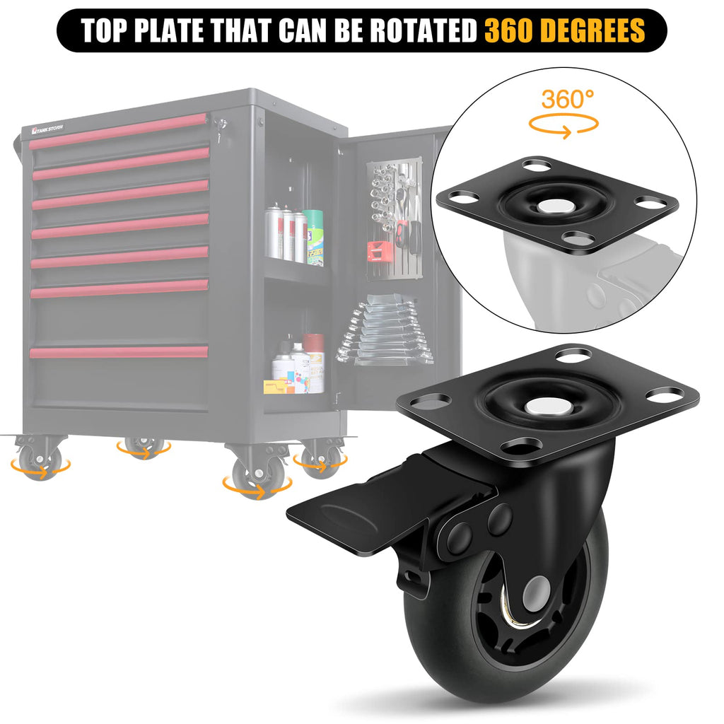 3” Lock Casters Set of 4 Heavy Duty K843392