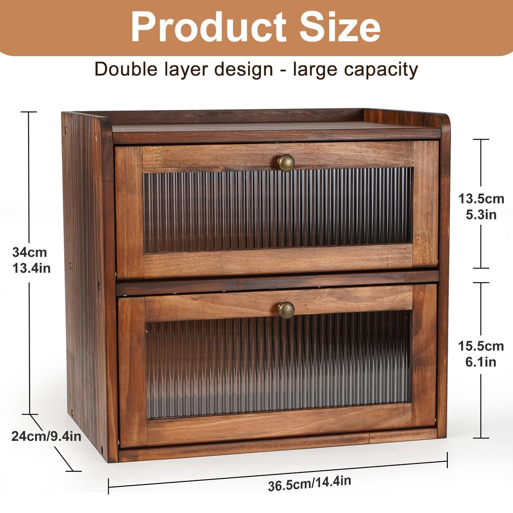 Large Wooden Bread Box C3303