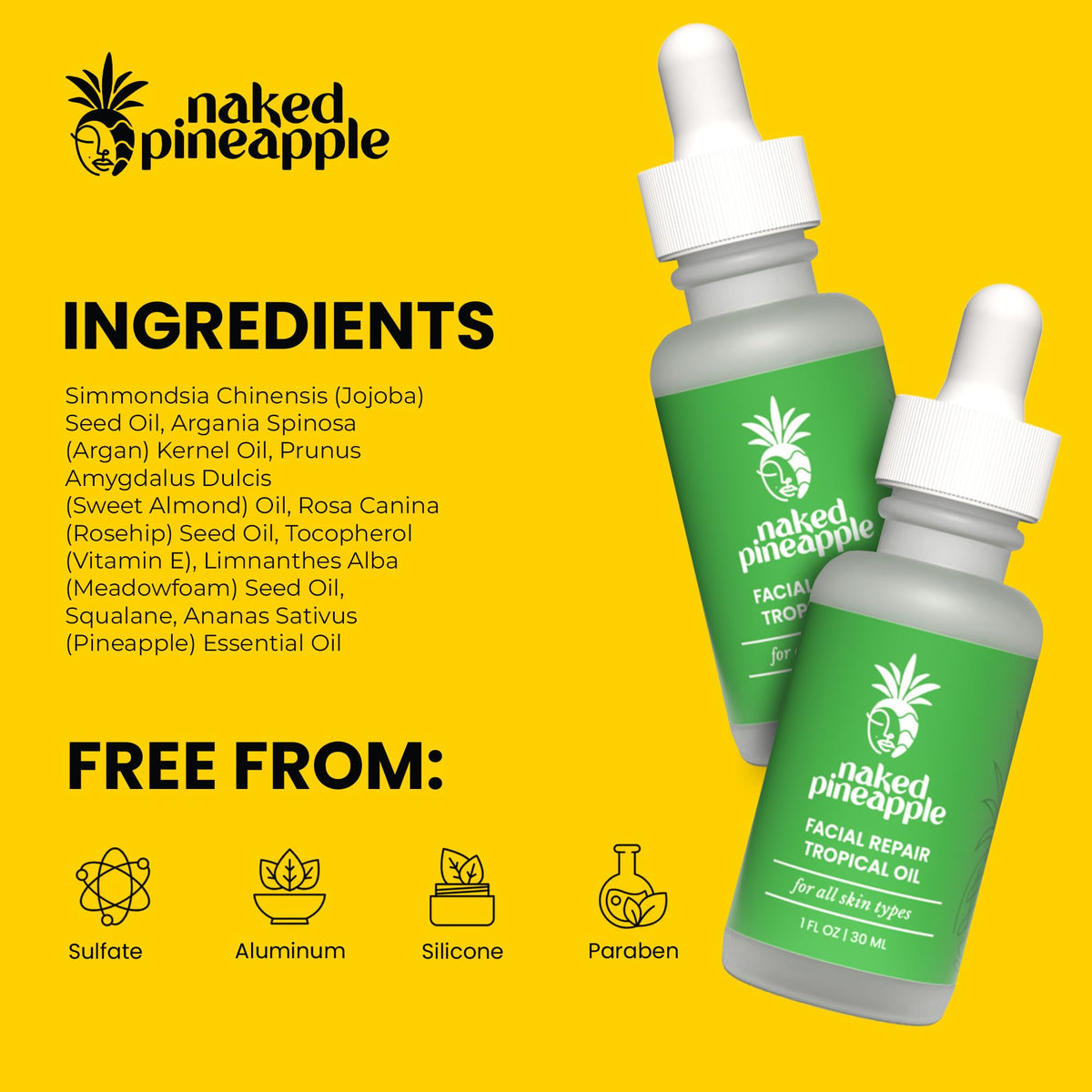 Multi-Use Facial Oil 1 oz Bottle R99003