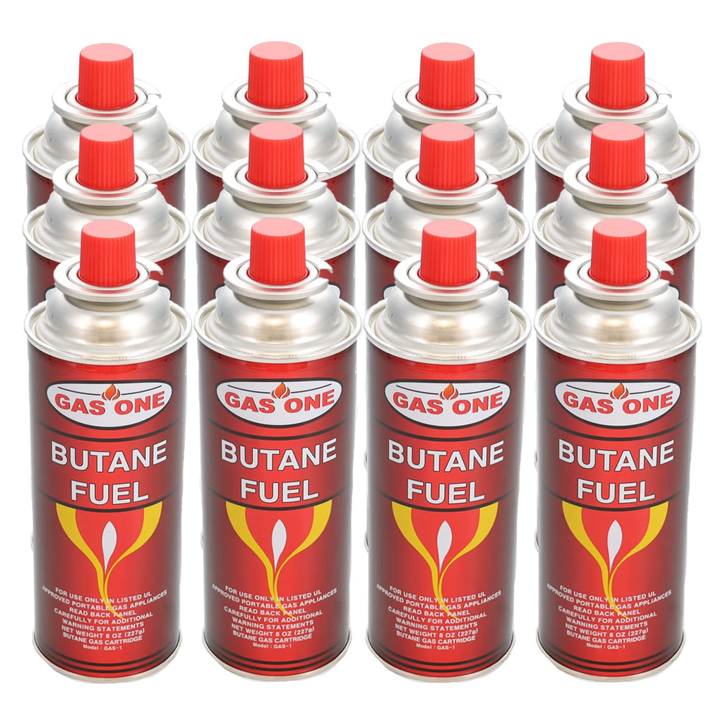 12 Pack 8oz Camping Fuel Canisters T180430