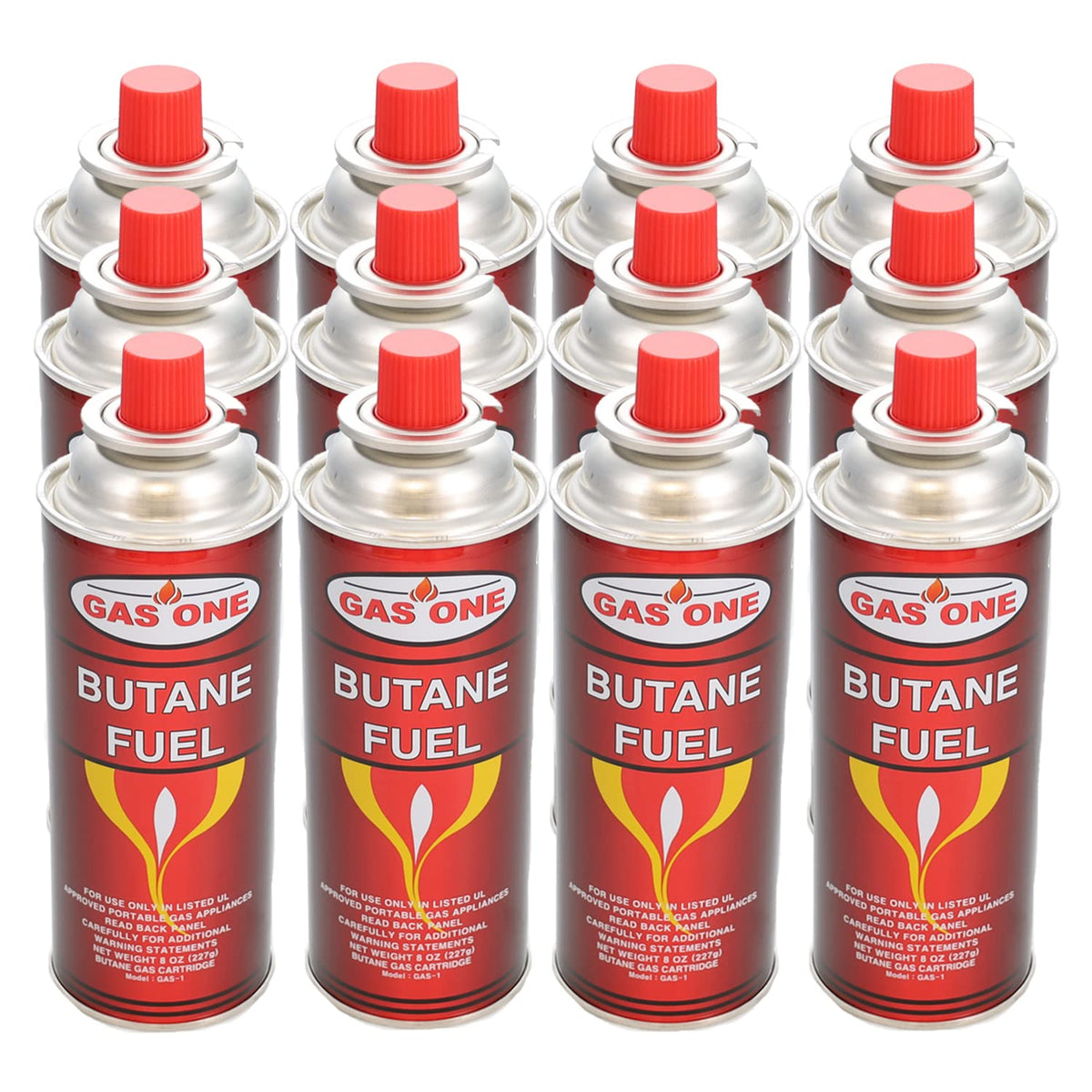 12 Pack 8oz Camping Fuel Canisters T180430