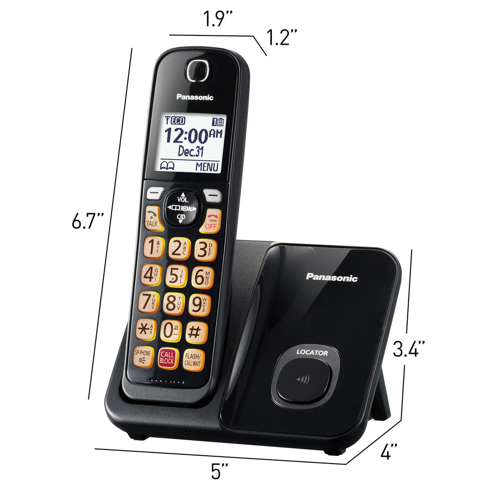 Cordless Phone with Call Block, Bilingual Caller ID, Large Display, 1 Handset D41890