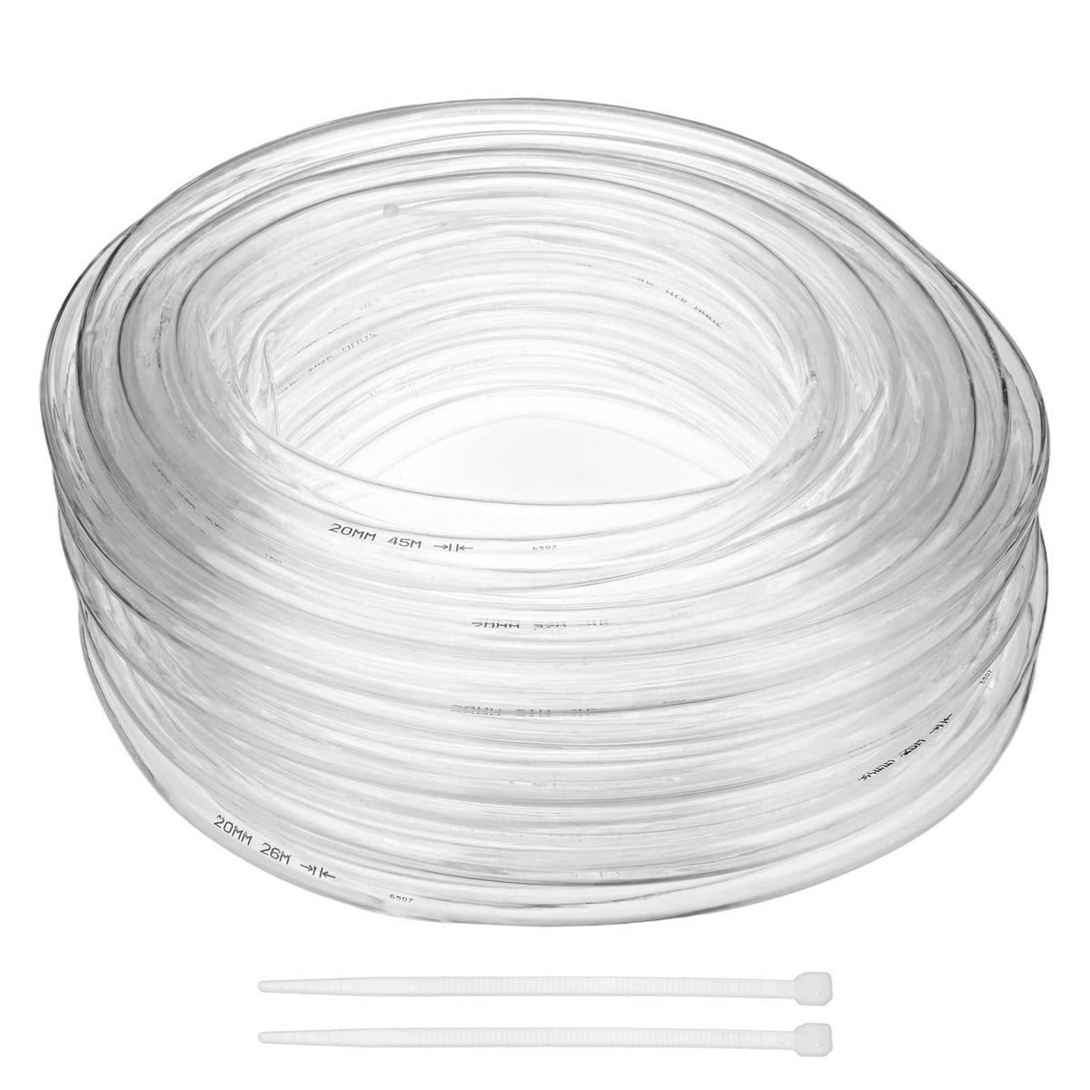 Clear 3/4" ID x 1" OD 100ft Flexible Vinyl Tubing E77153