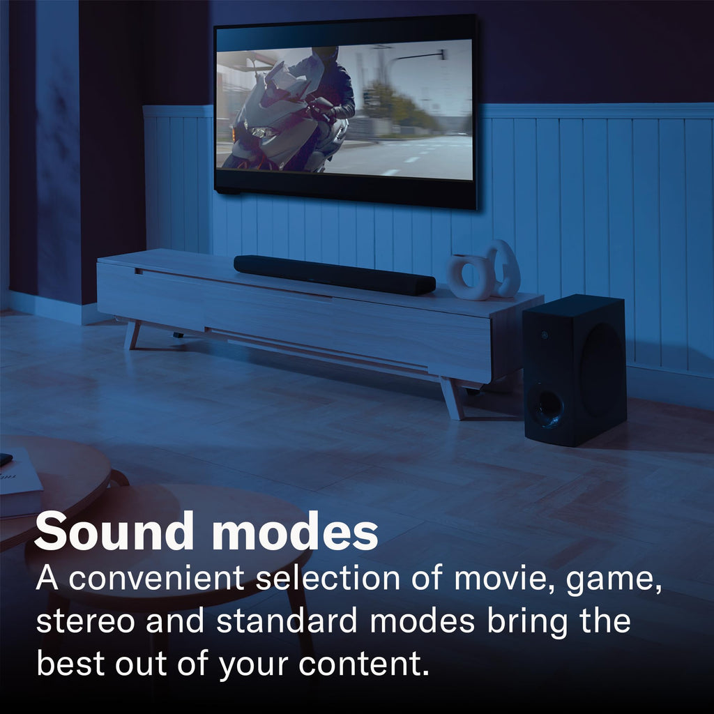 Black Sound Bar with Wireless Subwoofer X822909