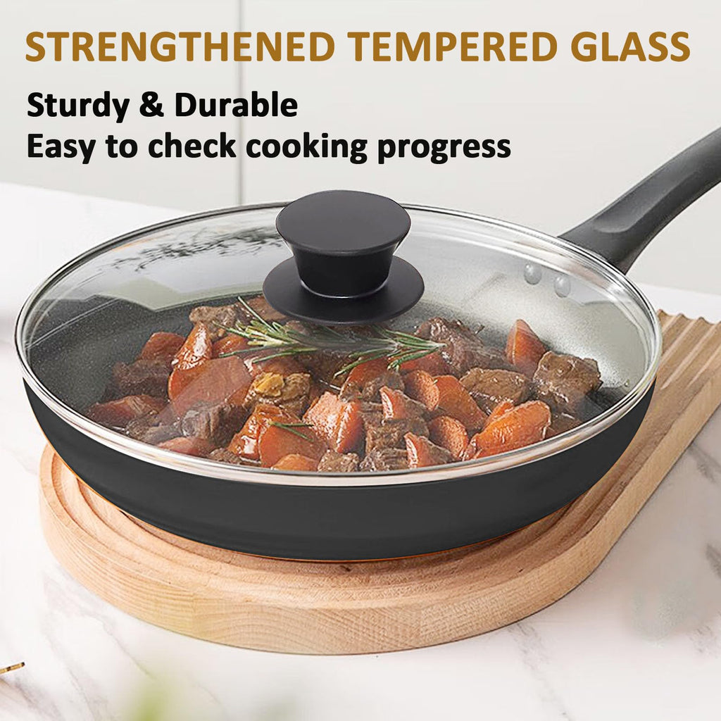 Tempered Glass Lid with Heat Resistant Handle 10.25 In U391
