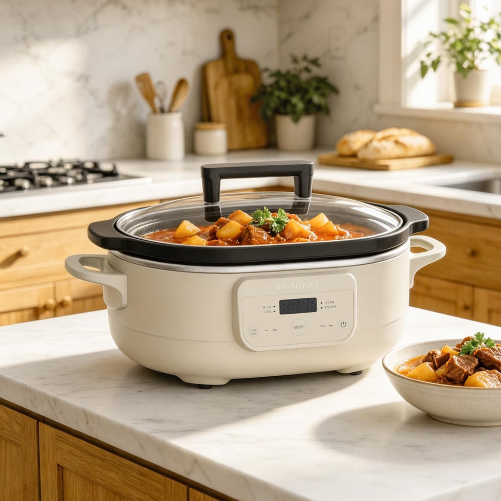 6 Quart Programmable Slow Cooker Nonstick Pot H1323