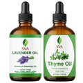 Lavender Duo Combo Glass Bottles with Droppers 4 Fl oz Y646523