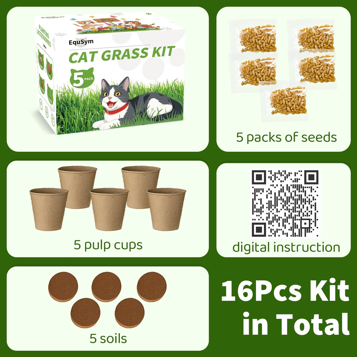 Cat Grass Growing Kit O715