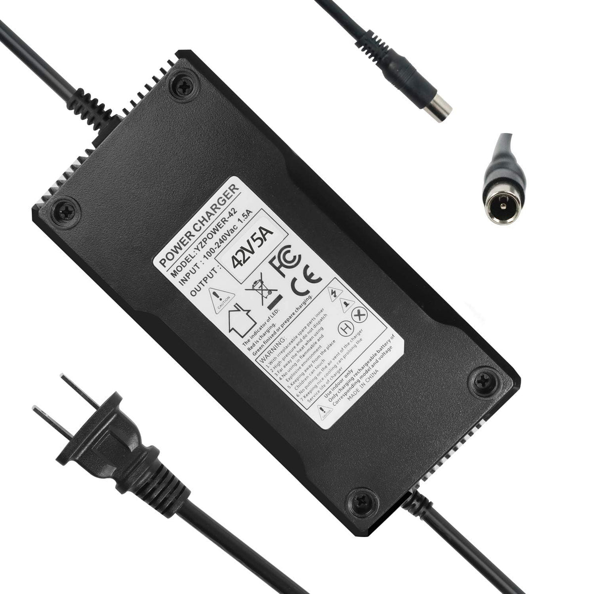 42V 5A Lithium Battery Charger 8mm Connector J40055