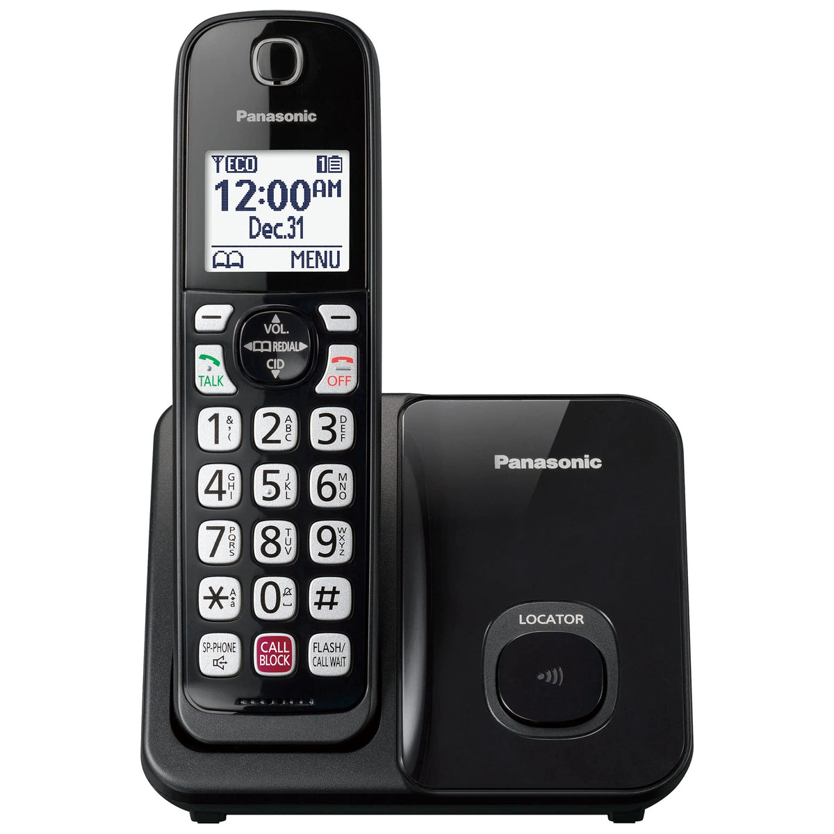 Cordless Phone with Call Block, Bilingual Caller ID, Large Display, 1 Handset D41890