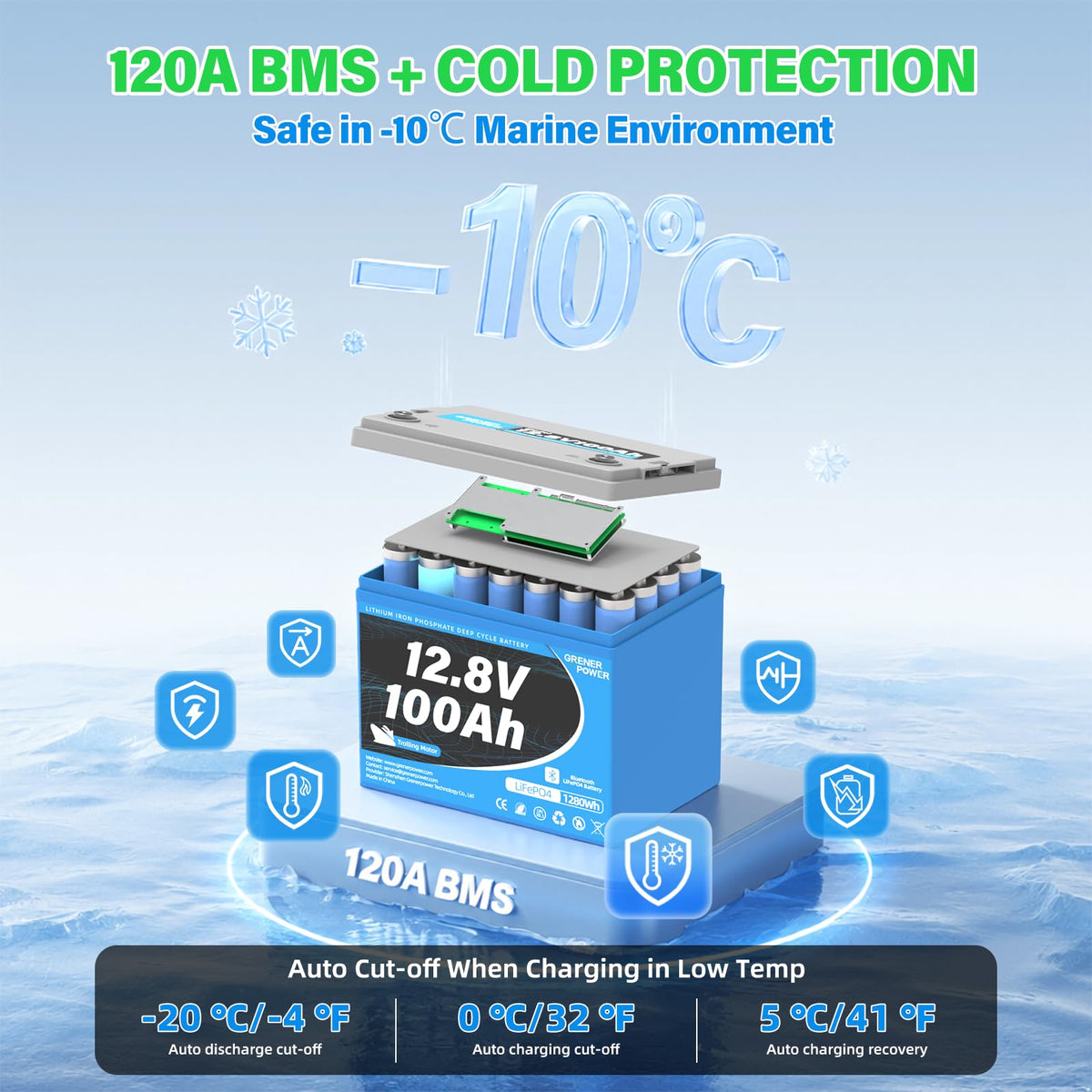 12V 100Ah LiFePO4 Battery Q61286