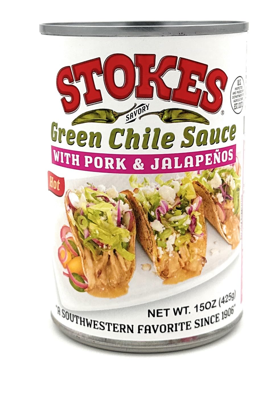 Green Chile Sauce with Pork and Jalapenos Pack of 3 V307337