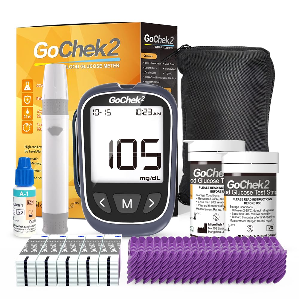 Blood Glucose Monitor Kit 100 Strips & Lancets D3361
