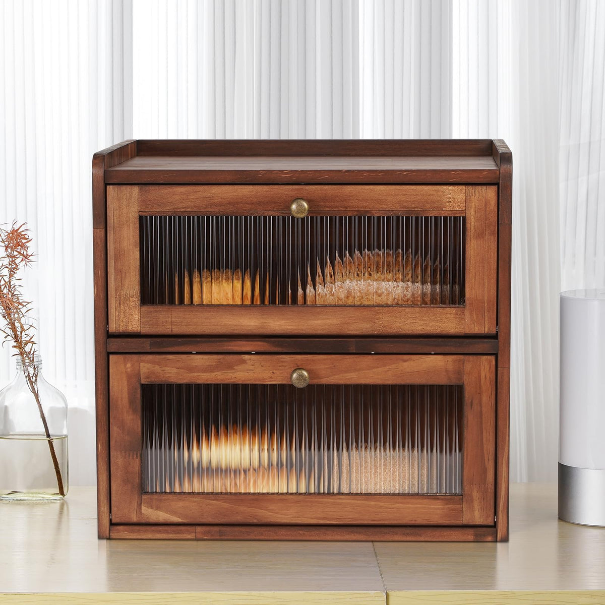 Large Wooden Bread Box C3303