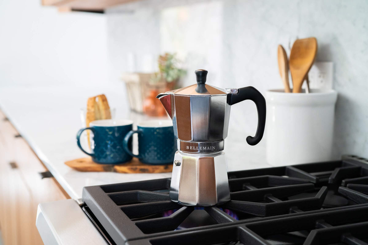 Stovetop Espresso Maker 6-Cup Silver S209477